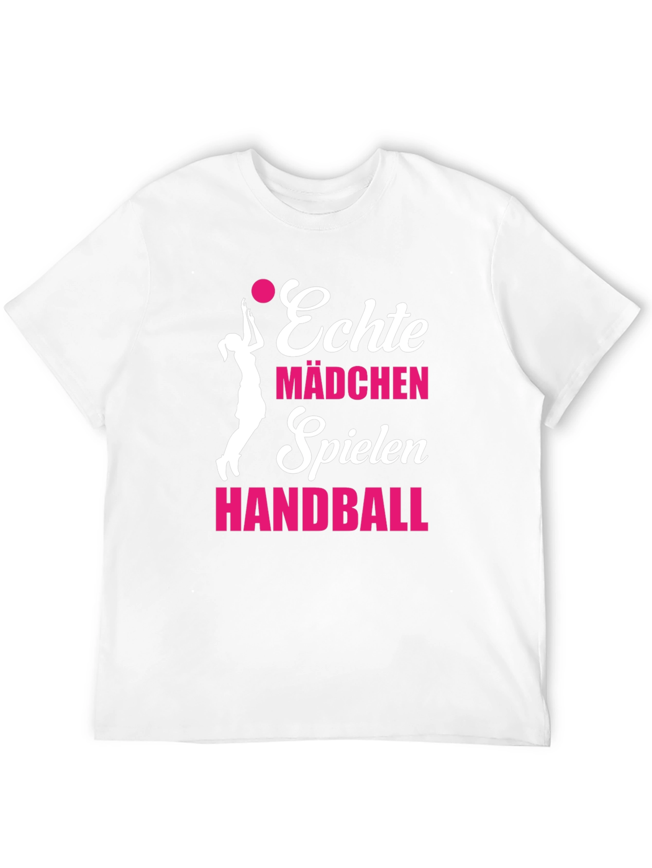 Black Echte Mädchen Handball T-Shirt - Black view 12