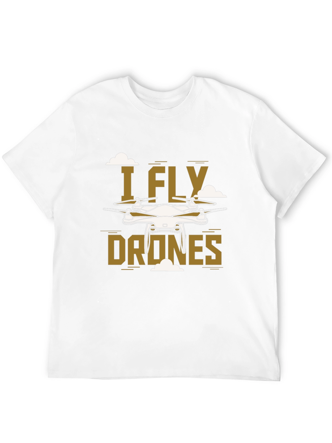 Black I Fly Drones Graphic Tee - Unique Drone Design view 12