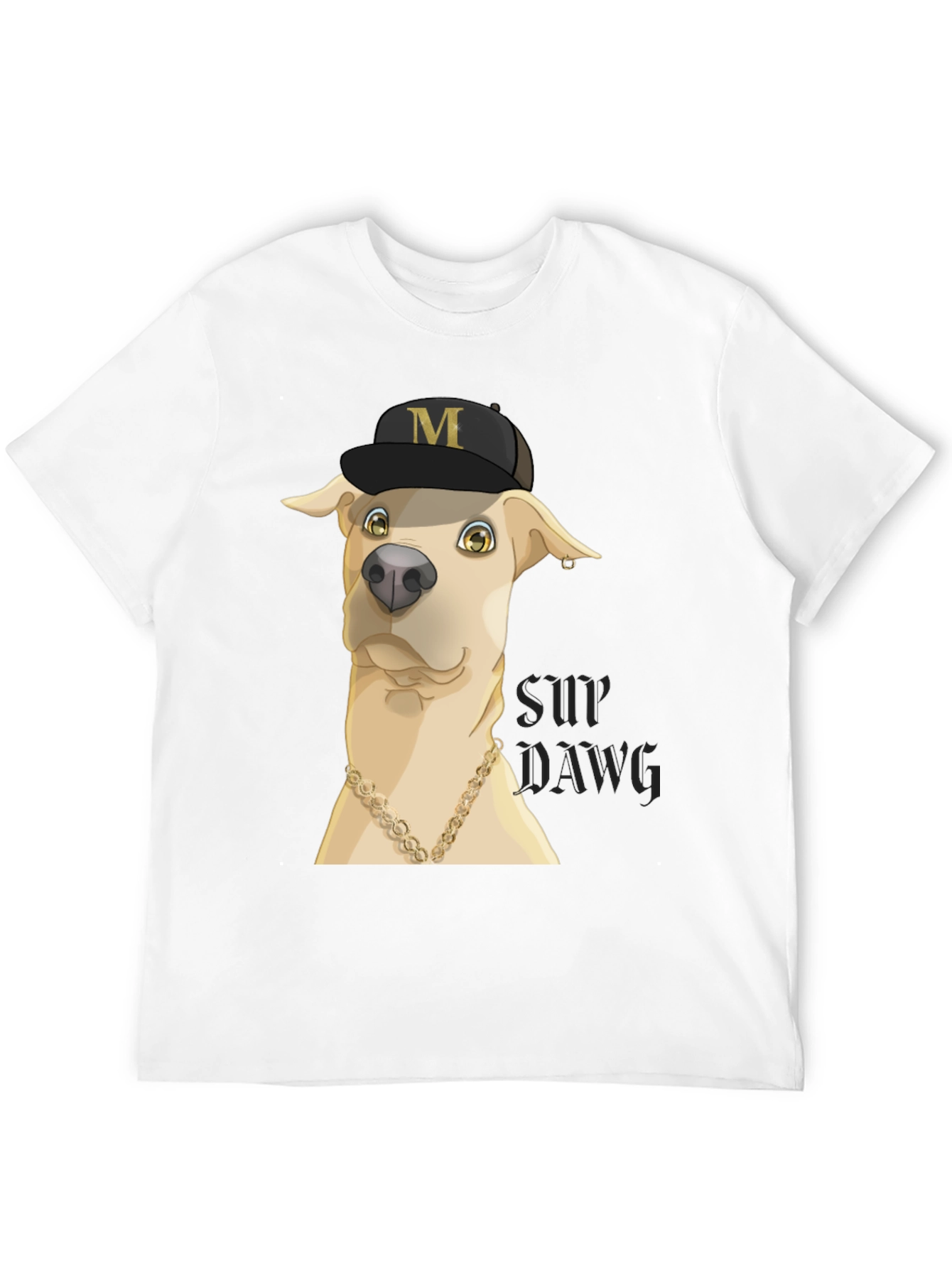 Black Funny Dog Graphic T-Shirt view 12
