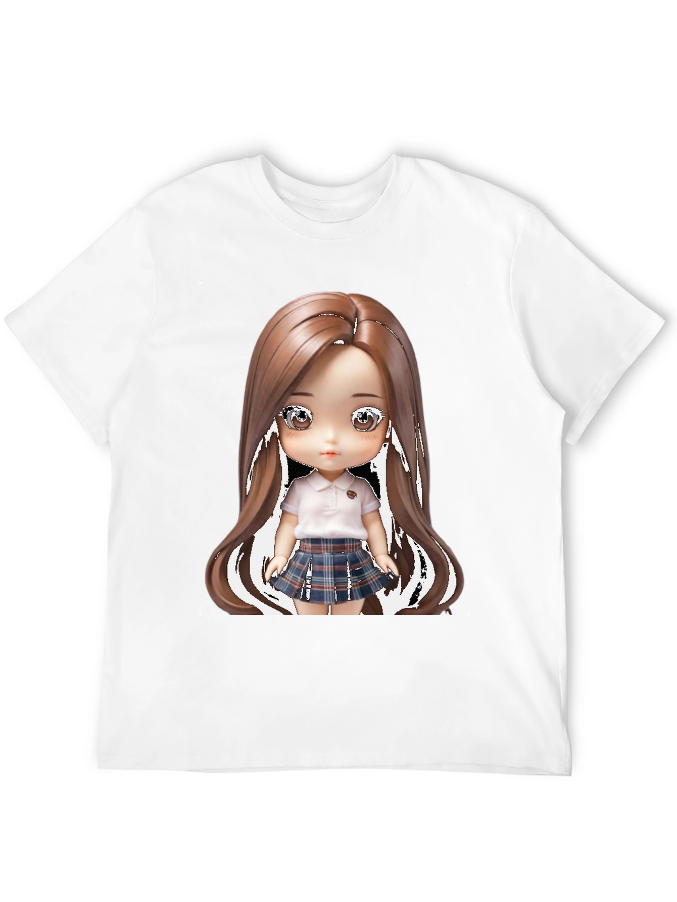 Black Anime Doll Graphic Tee - Stylish & Unique! view 12