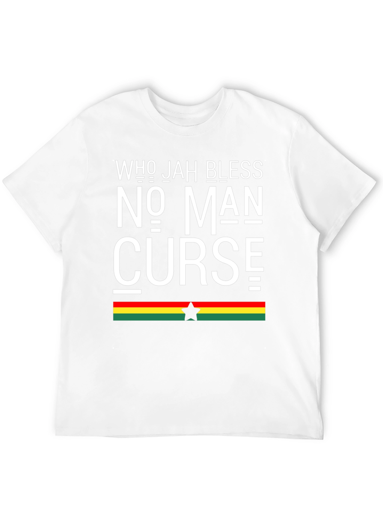 Black Who Jah Bless No Man Curse Graphic Tee view 12