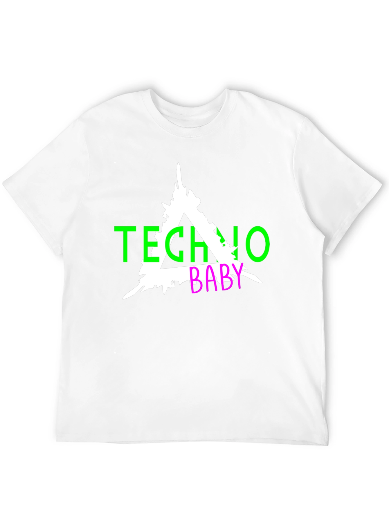 Black Techno Baby Graphic Tee - Black view 12