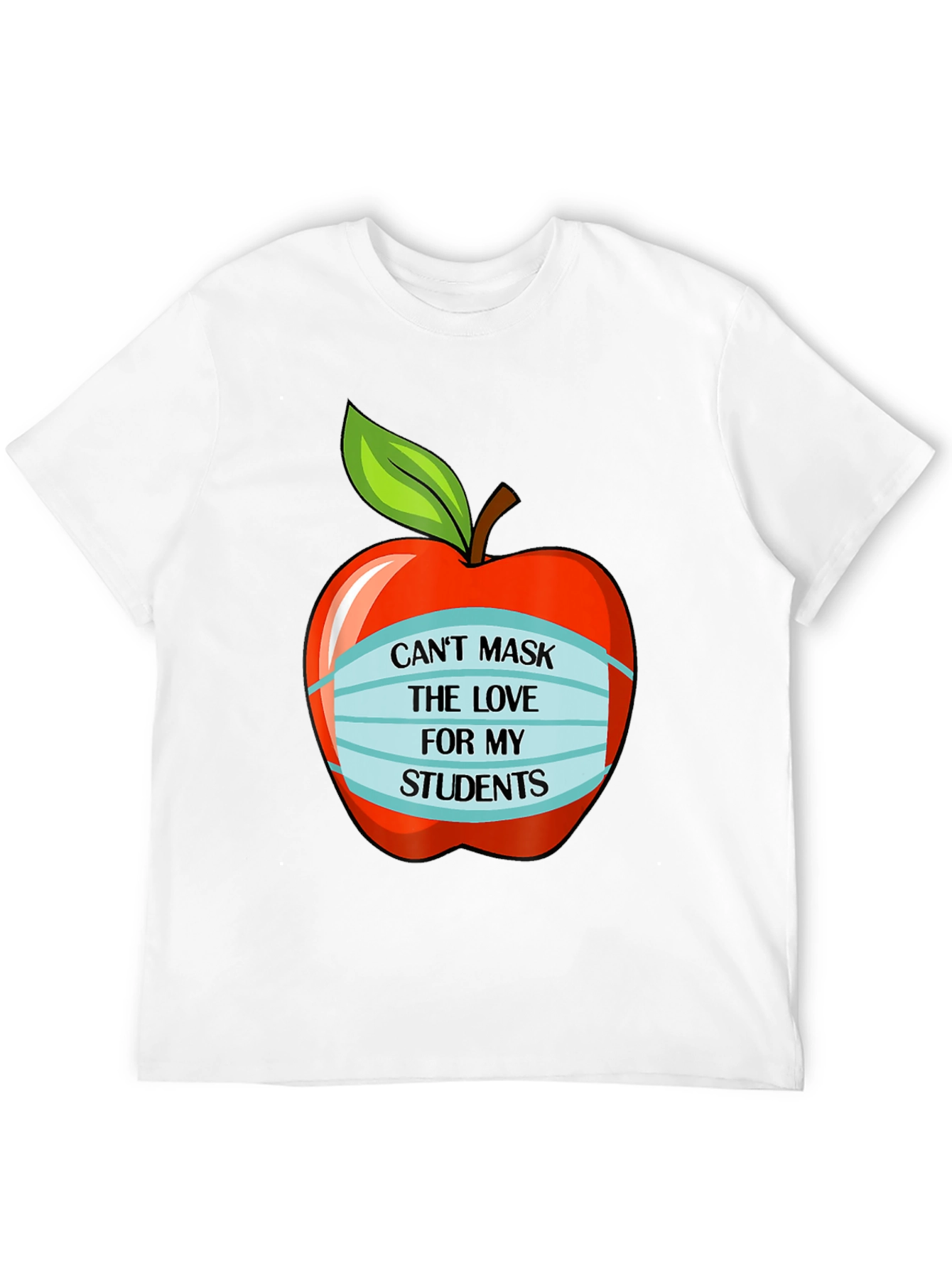 Black Teacher Love Mask T-Shirt view 12