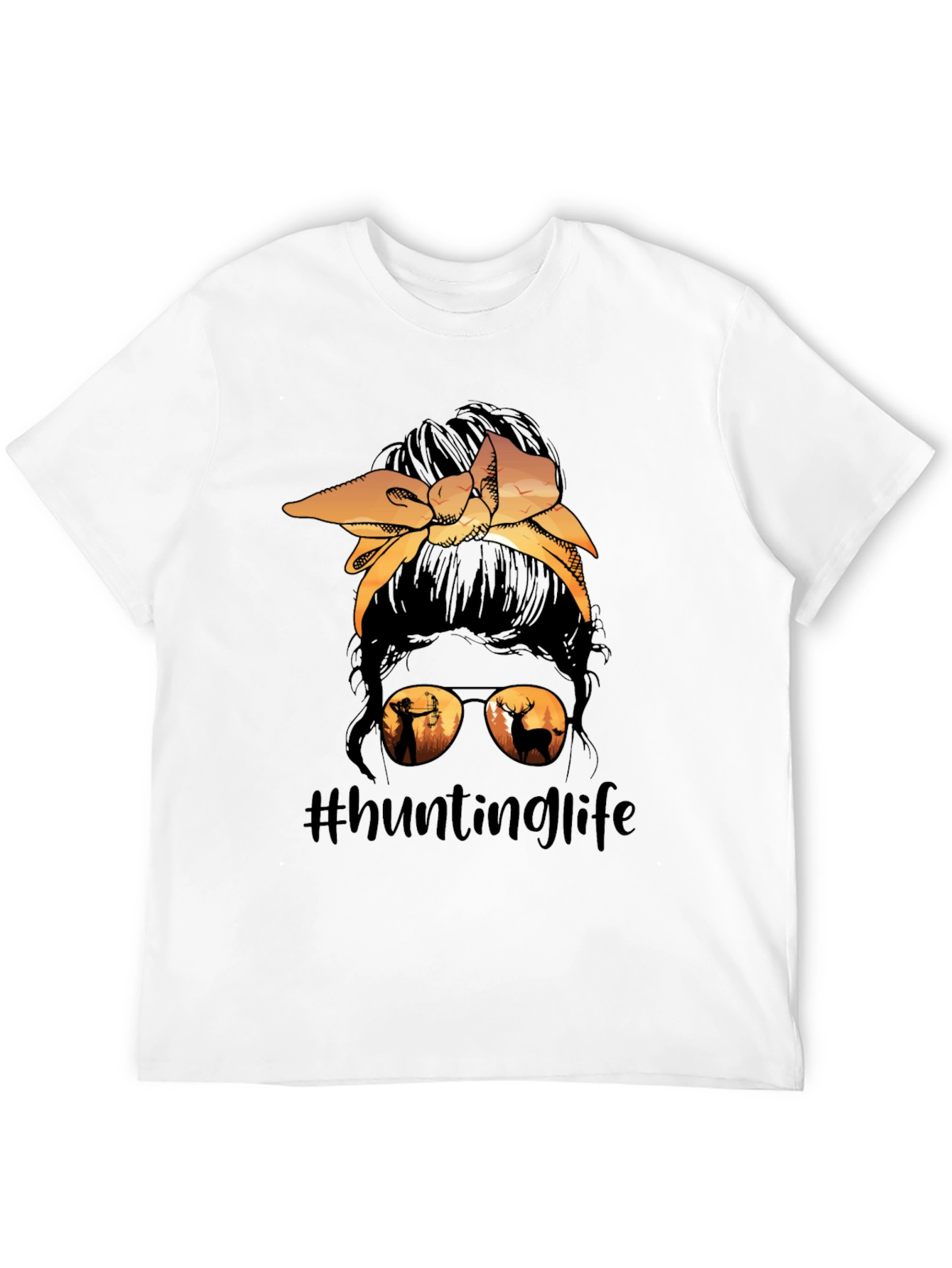 Hunting Life Messy Bun T-Shirt - 12