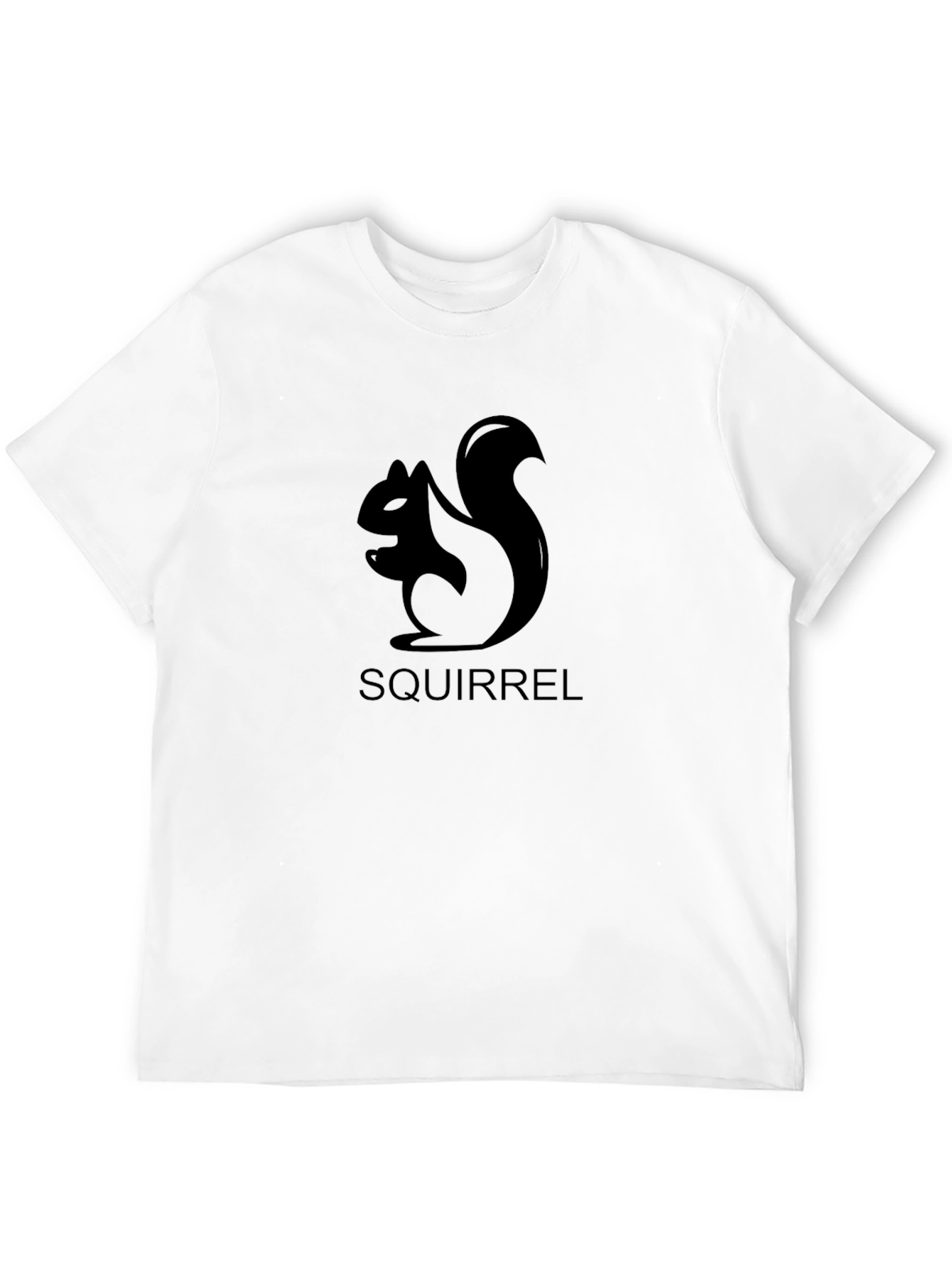 Black Squirrel Graphic Tee - Black Cotton T-Shirt view 12