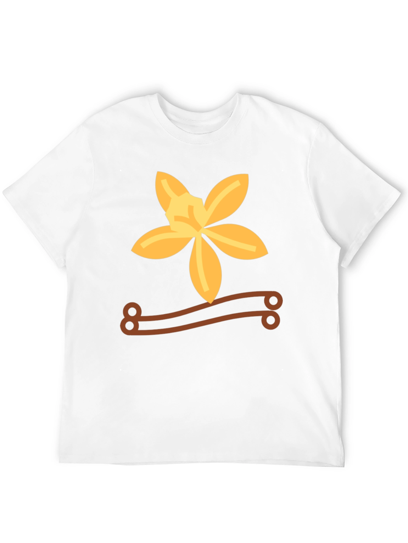 Black Vanilla Flower Black Graphic Tee view 12