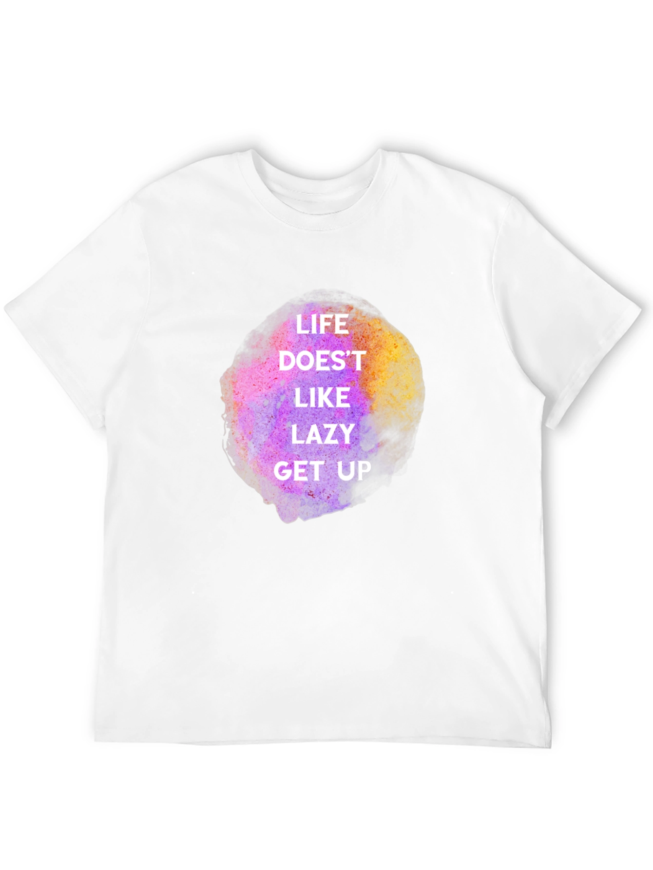 Black Life Doesn't Like Lazy Get Up Graphic Tee - Black view 12
