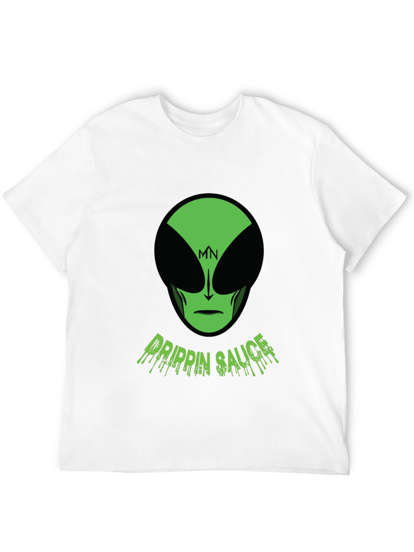 Black Men's Black Drippin' Sauce Alien Graphic Tee view 12