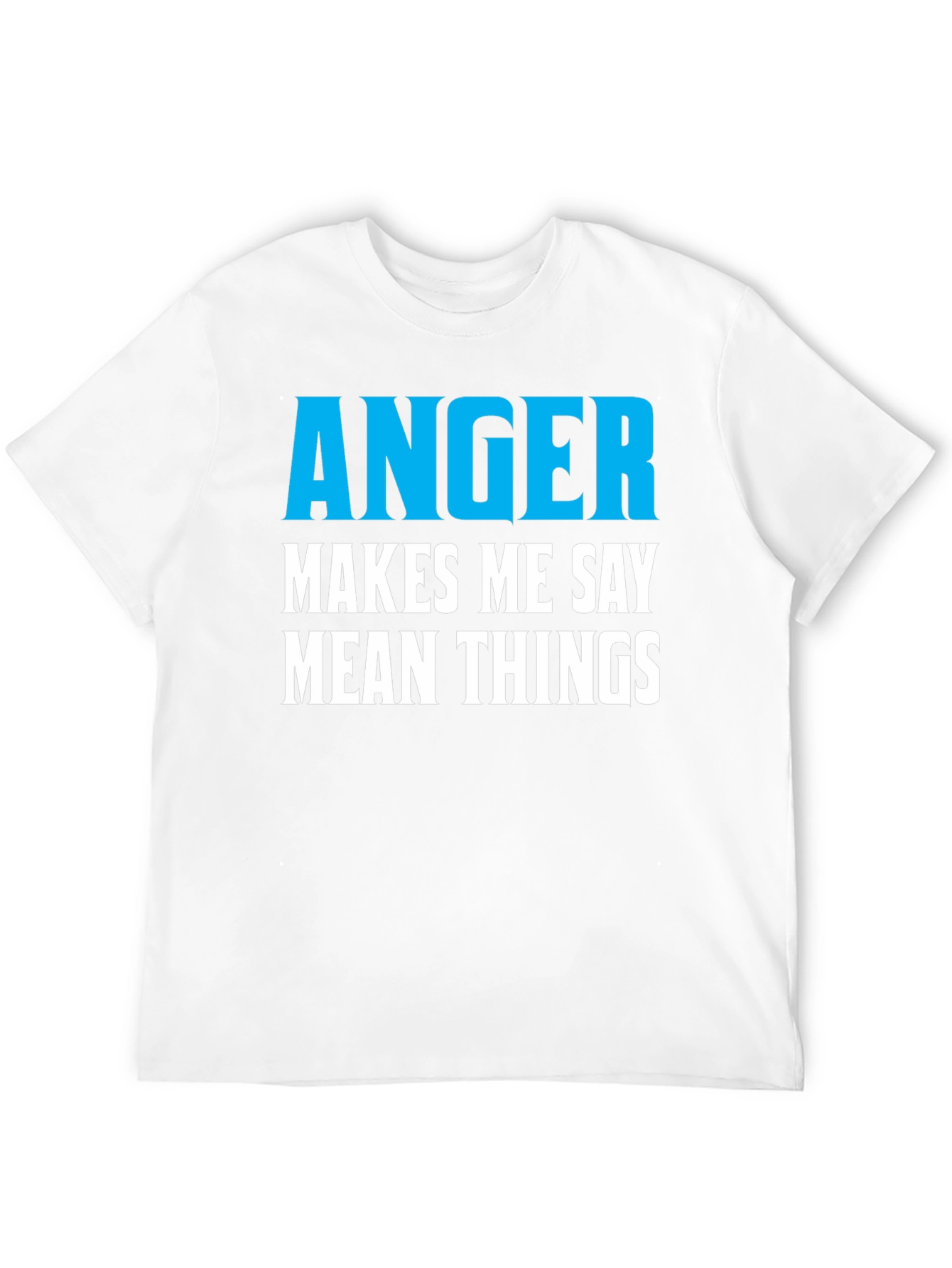 Black Anger Makes Me Say Mean Things Black Tee view 12