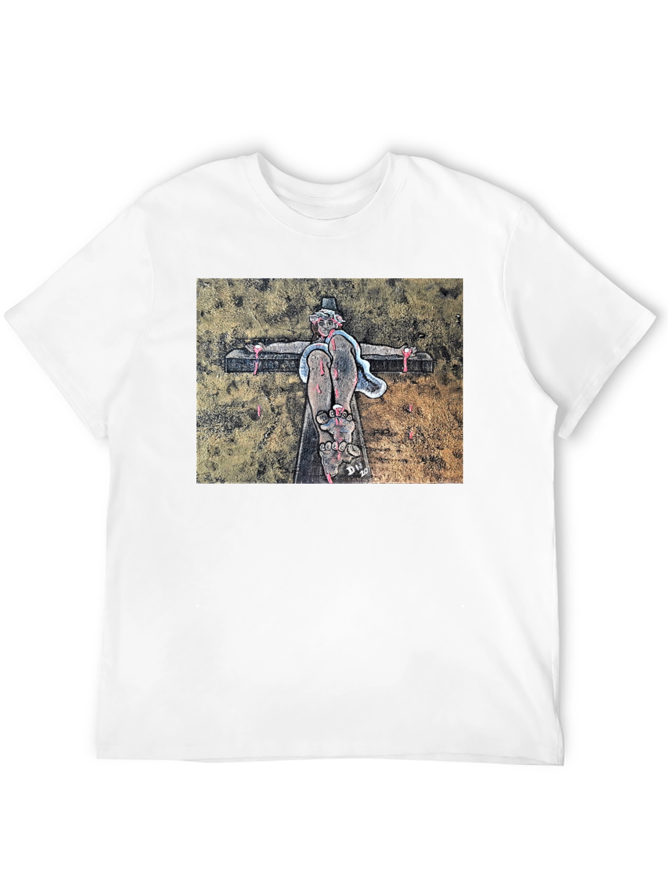 Black Unique Graphic Print Black T-Shirt view 12