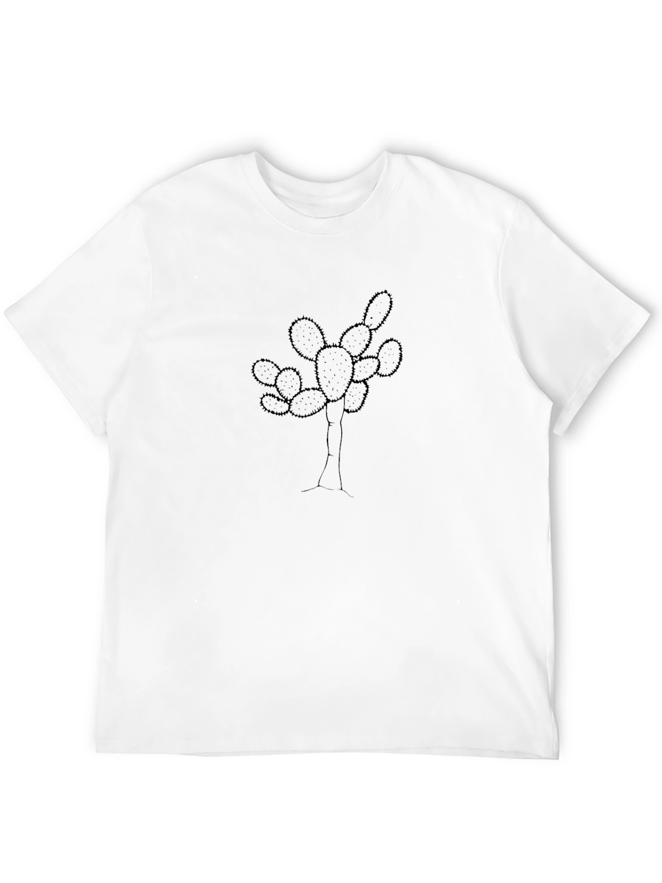 Black Cactus Graphic T-Shirt - Black Cotton Tee view 12