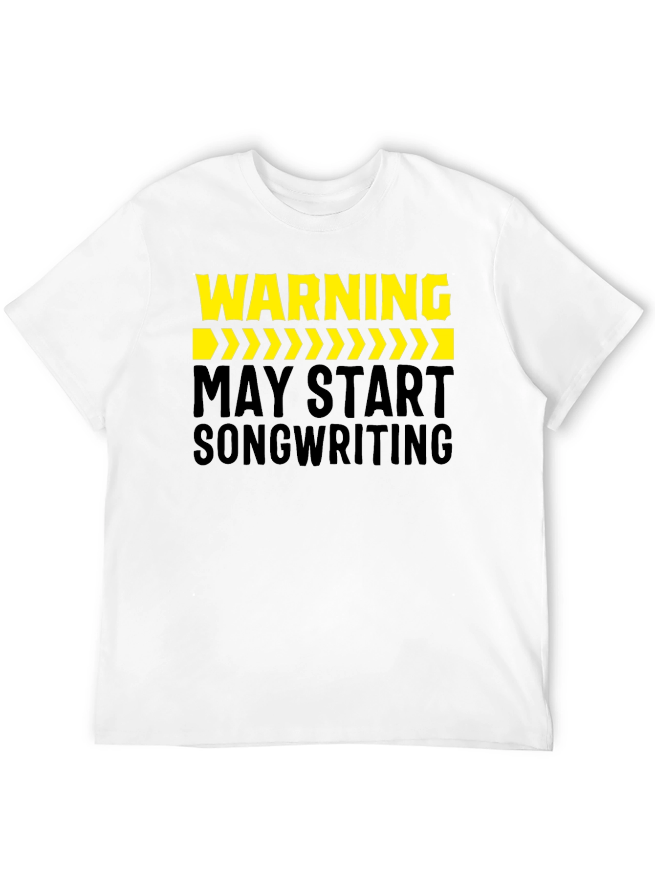 Black Warning May Start Songwriting Black T-Shirt view 12