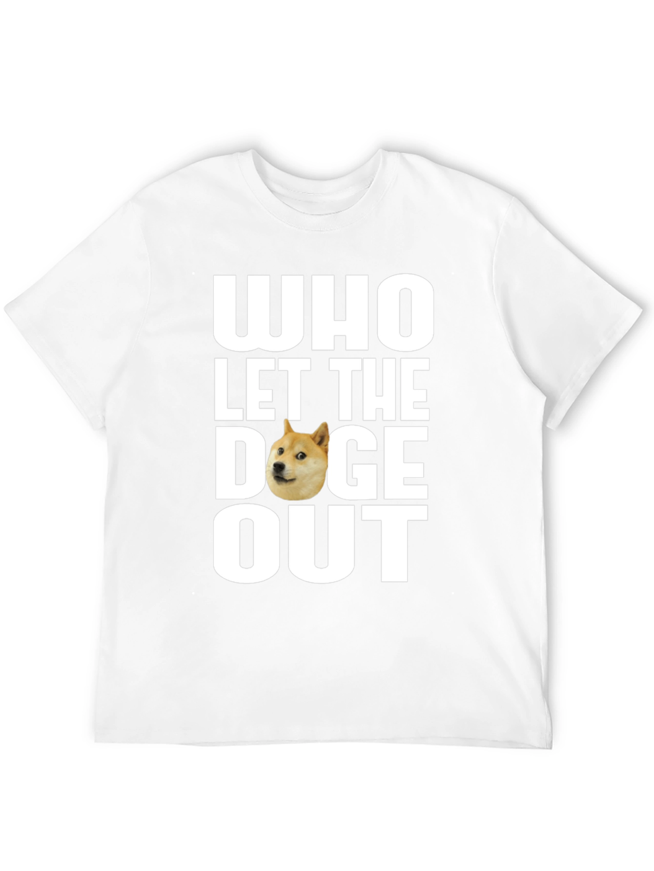Black Who Let the Doge Out T-Shirt - Funny Meme Tee view 12