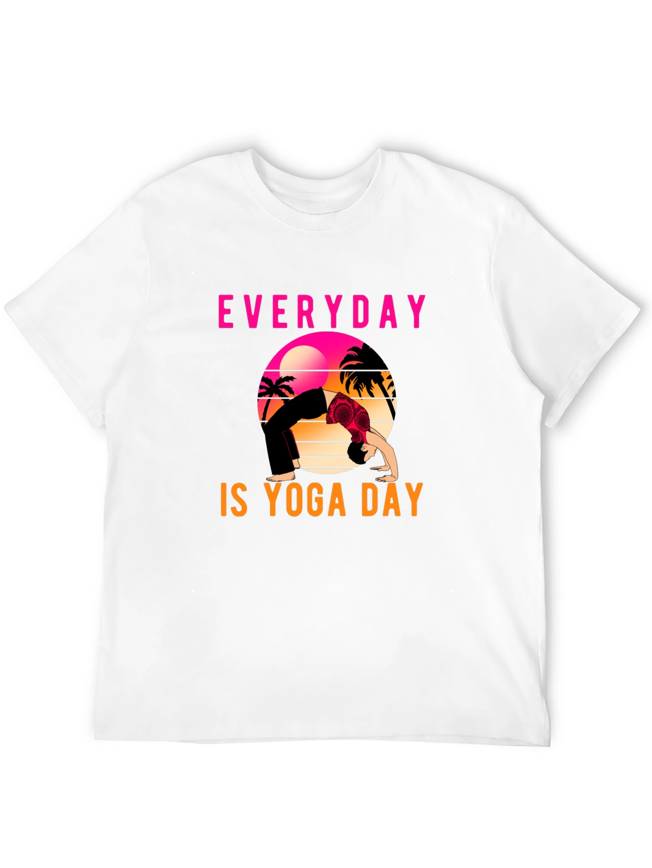 Black Everyday is Yoga Day Graphic Tee view 12