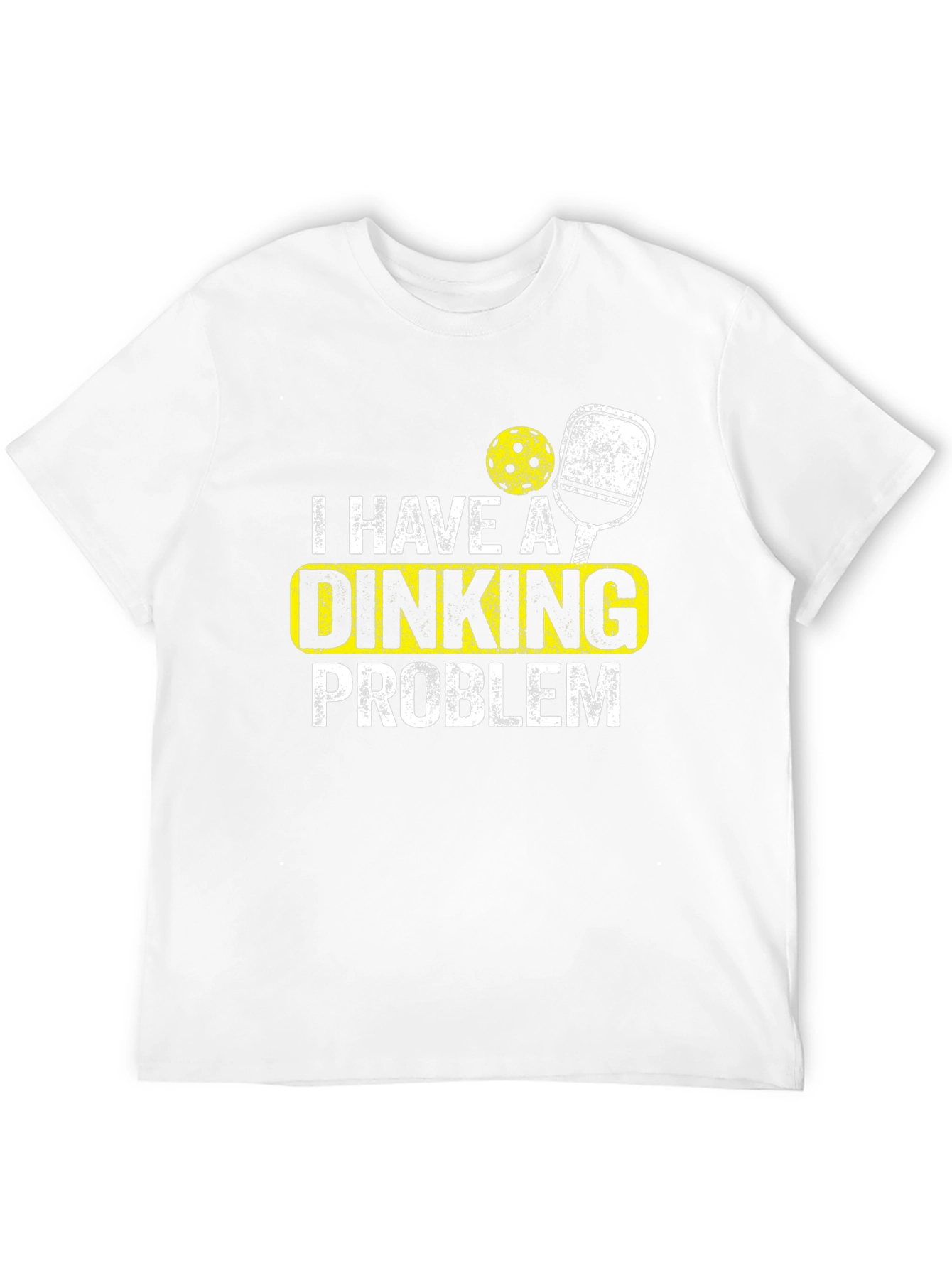Black Dinking Problem Pickleball T-Shirt view 12