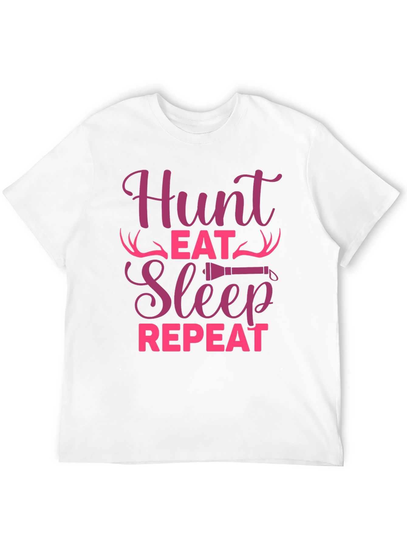 Black Hunt Eat Sleep Repeat Graphic Tee view 12