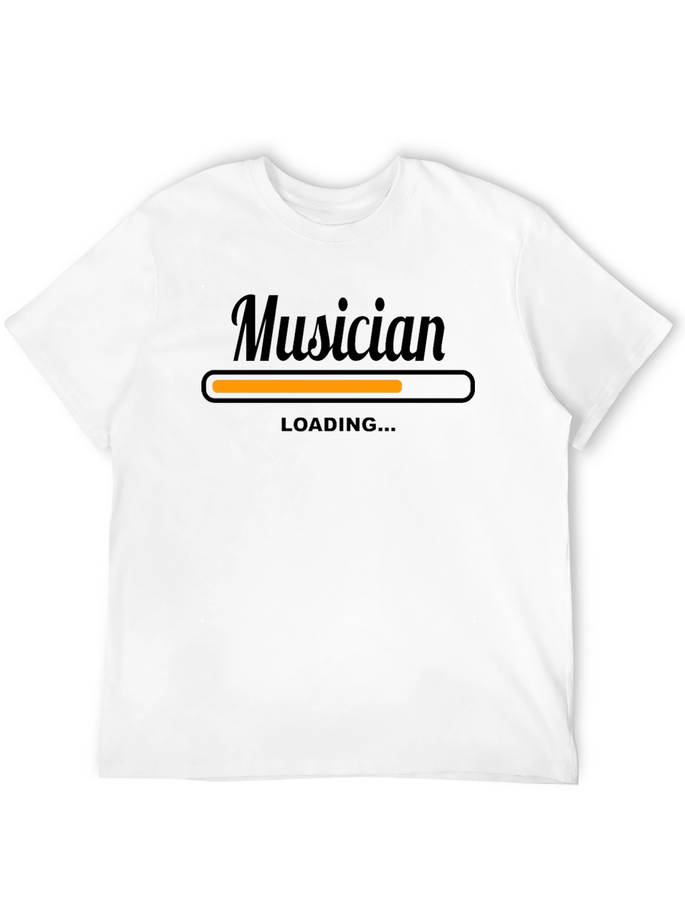 Black Musician Loading Black T-Shirt view 12