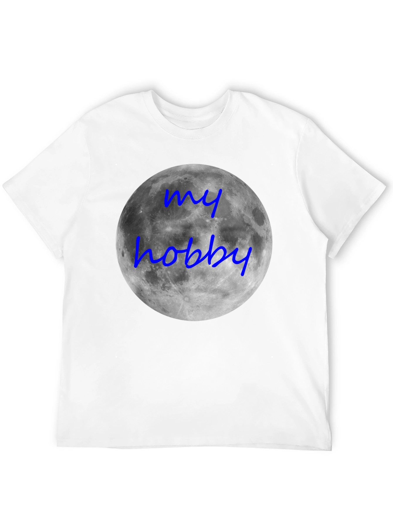 Black My Hobby Moon T-Shirt - Black Crew Neck Tee view 12