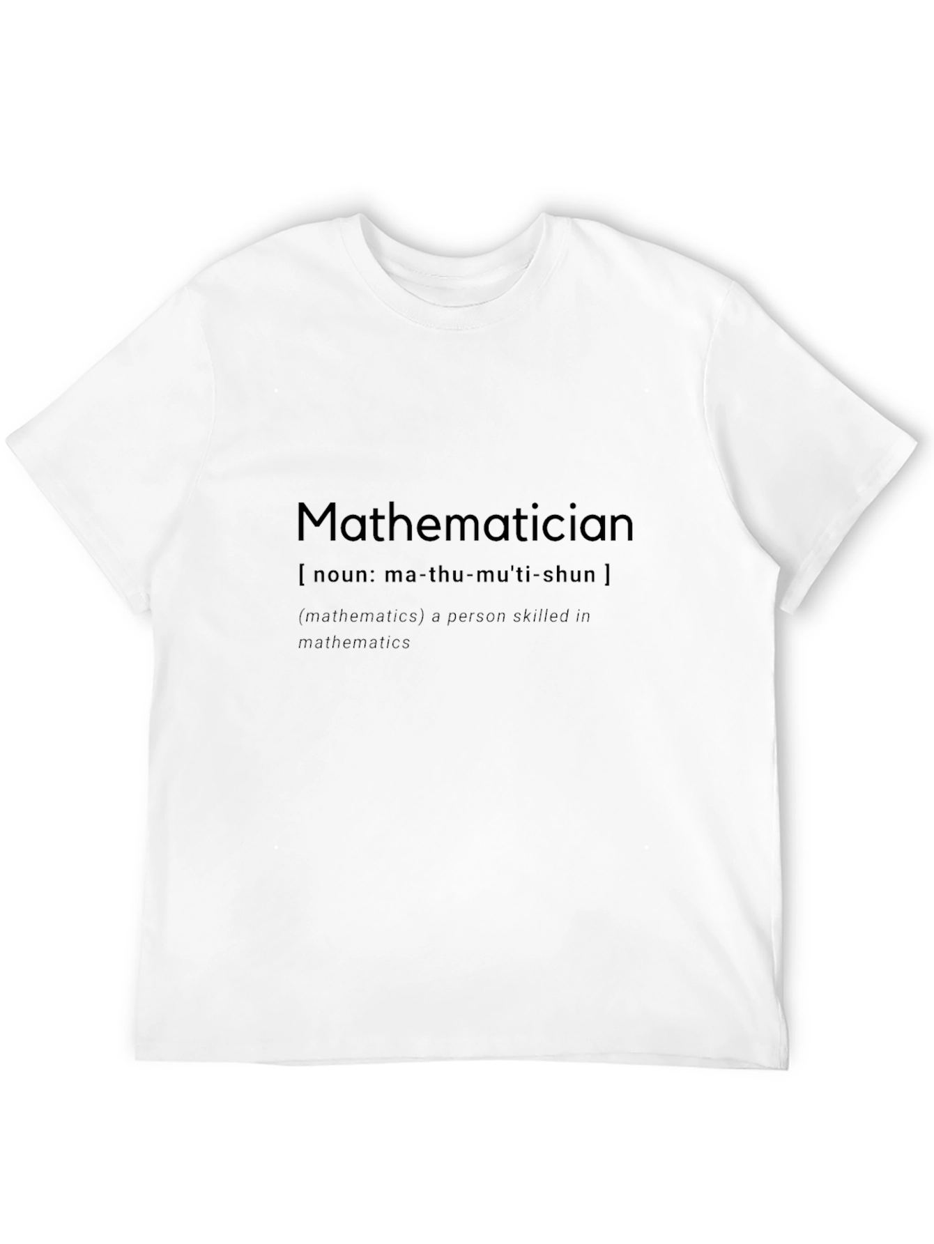 Black Mathematician Definition Black T-Shirt view 12