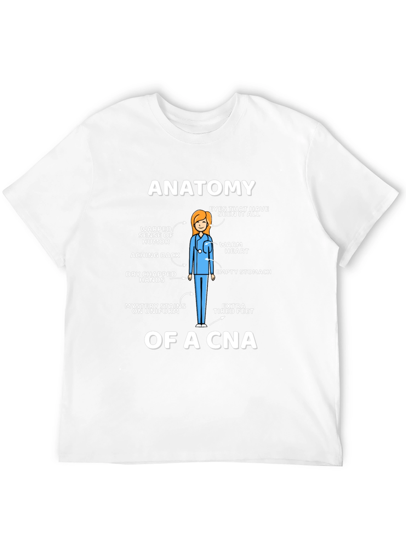 Black Anatomy of a CNA Graphic Tee view 12