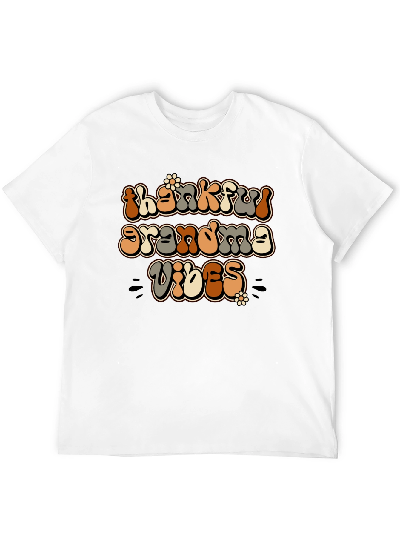 Black Thankful Grandma Vibes Graphic Tee view 12