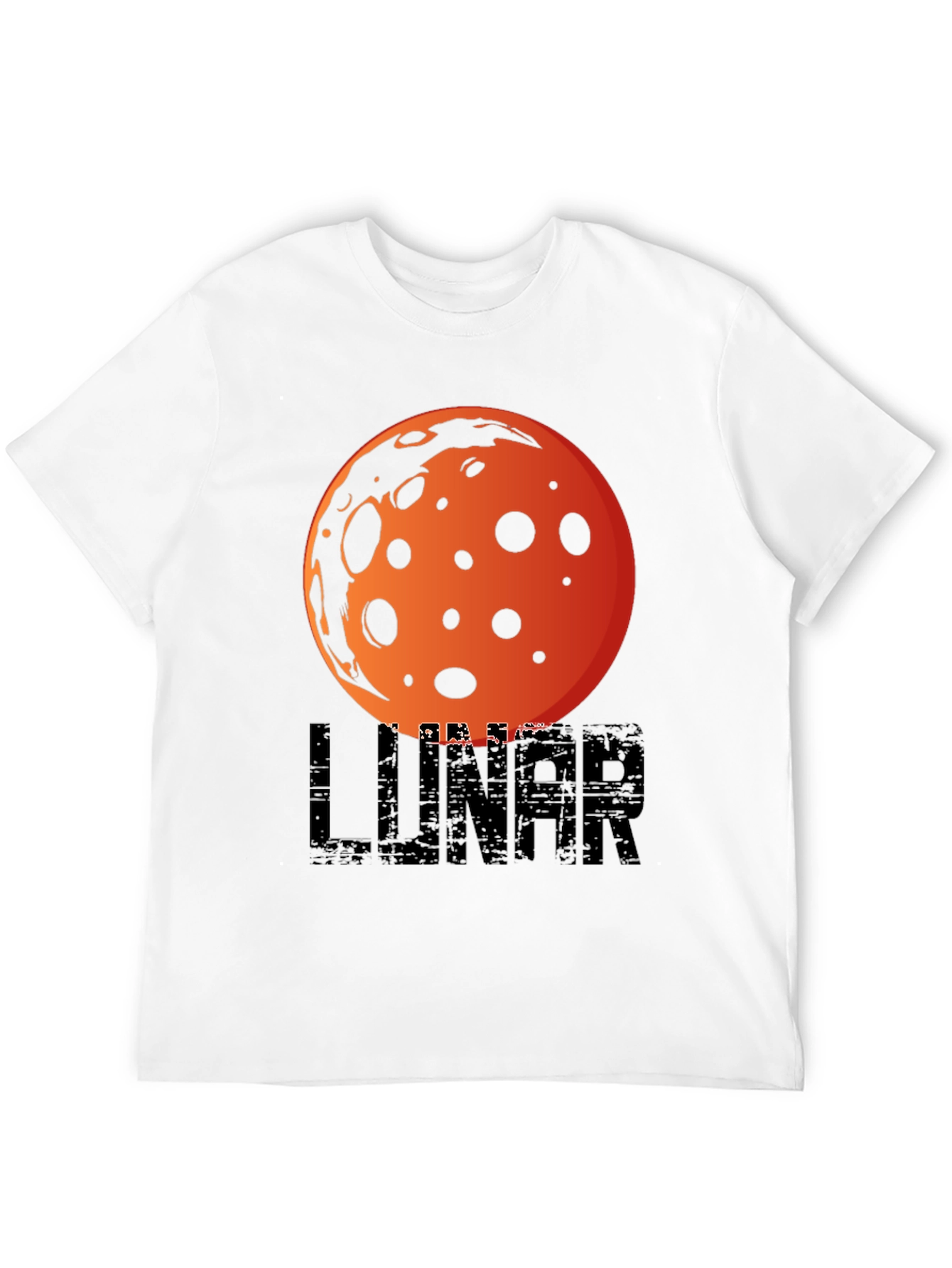 Black Lunar Graphic T-Shirt -  Space Inspired Design view 12