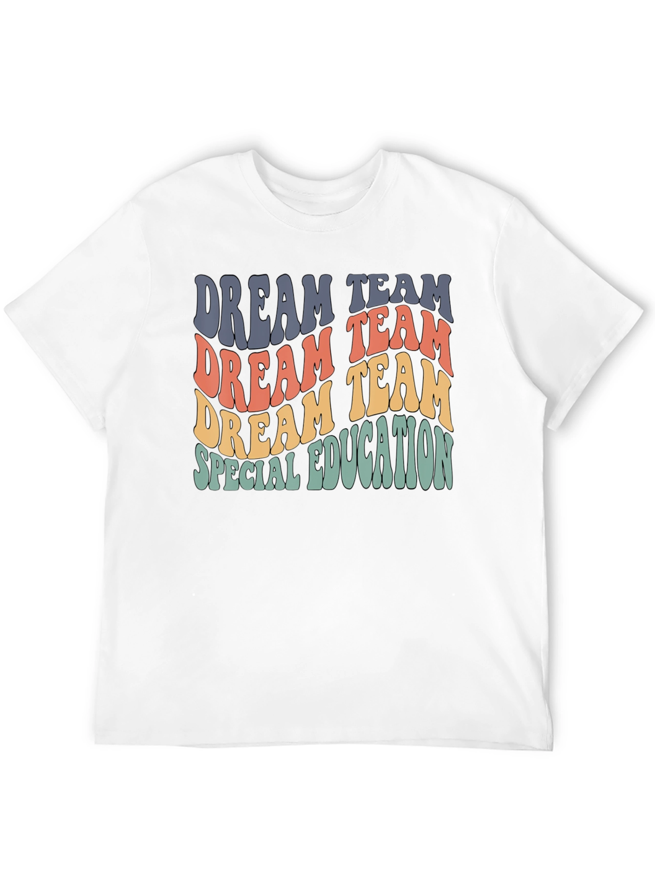 Black Dream Team Special Education Retro T-Shirt view 12