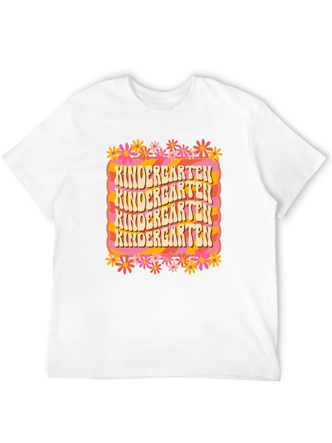 Kindergarten Teacher Retro Graphic T-Shirt - 12