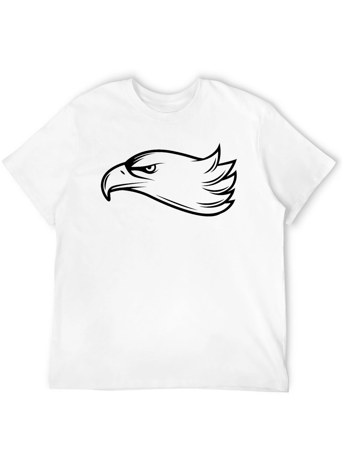 Eagle Head Graphic Black T-Shirt - 12