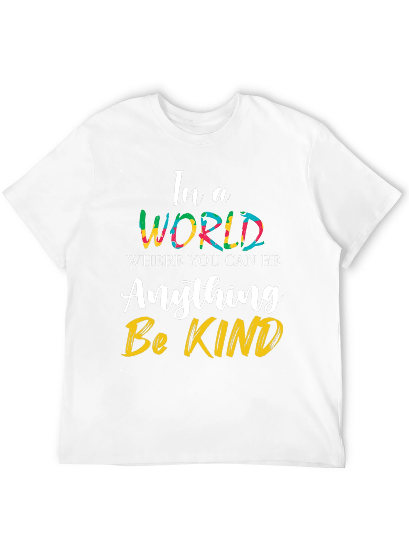 Black Be Kind T-Shirt - Inspirational Graphic Tee view 12