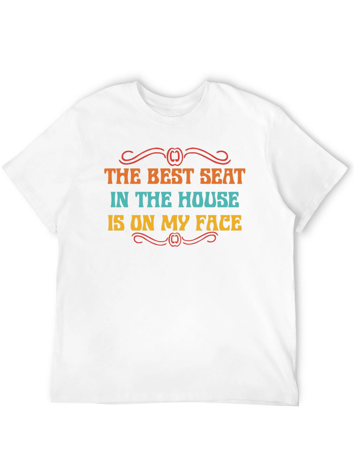Black Funny "Best Seat" Graphic Tee view 12