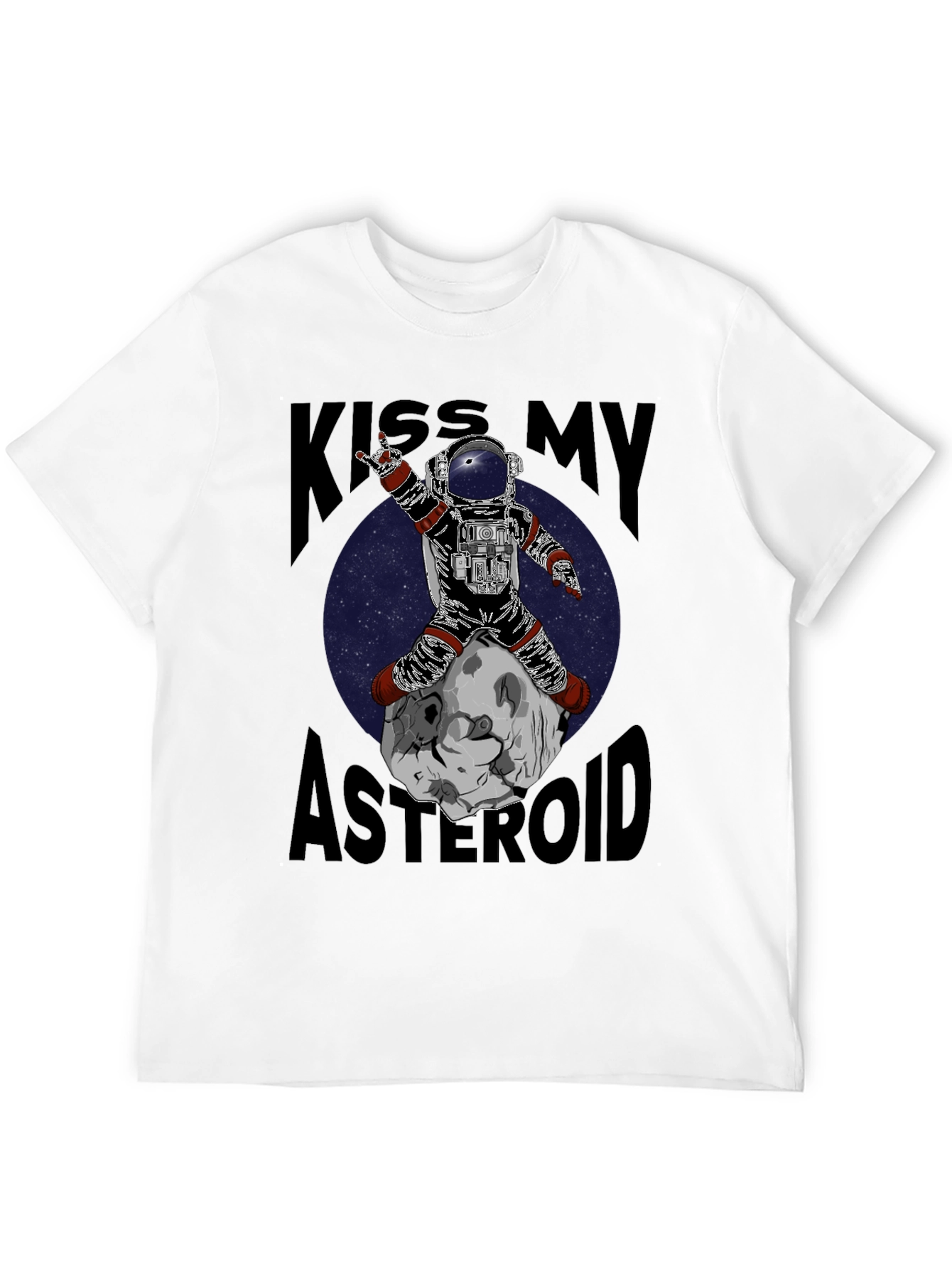 Black Kiss My Asteroid Graphic T-Shirt view 12
