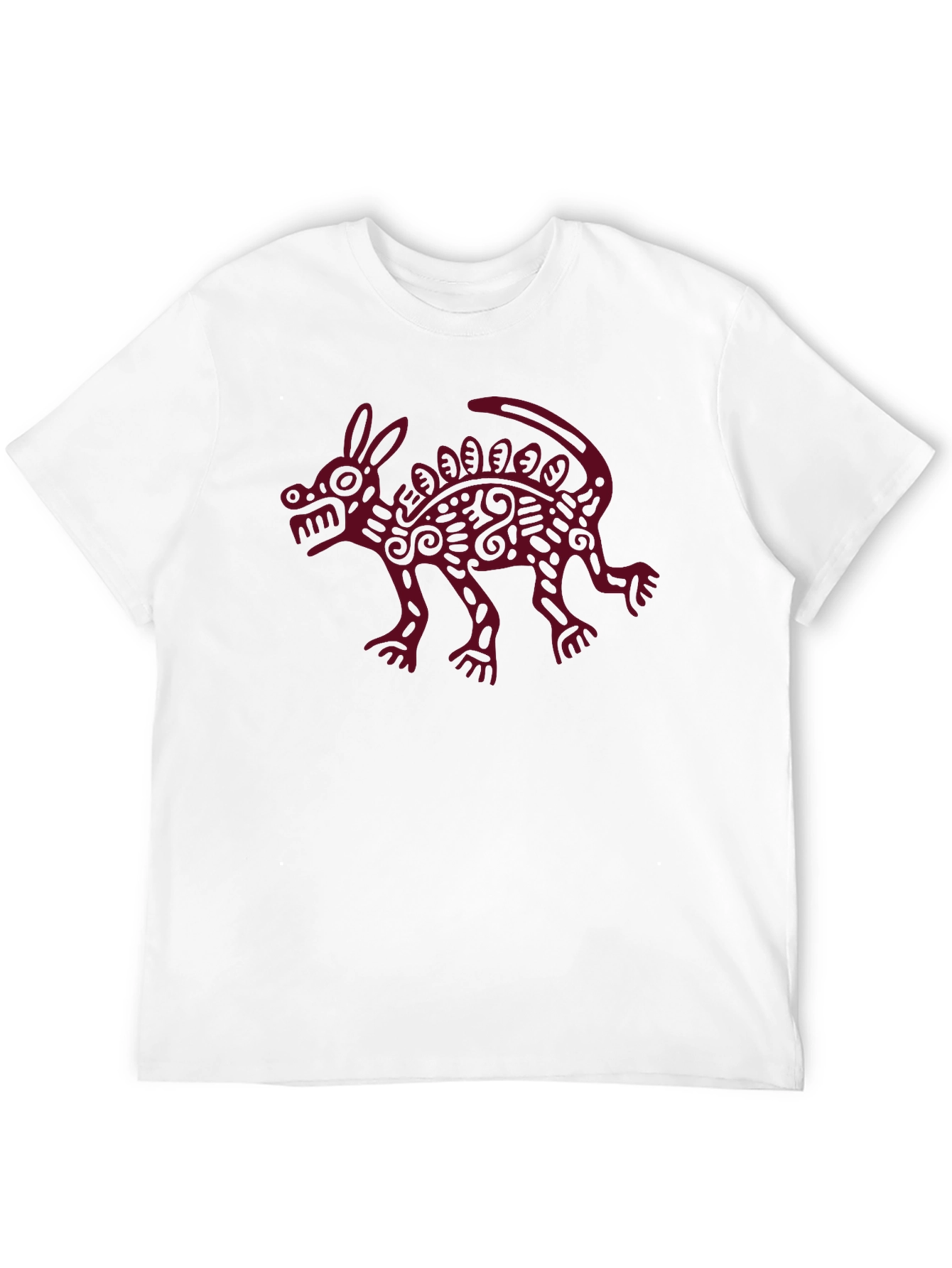 Black Aztec Xolo Dog Graphic Tee - Black Cotton Shirt view 12