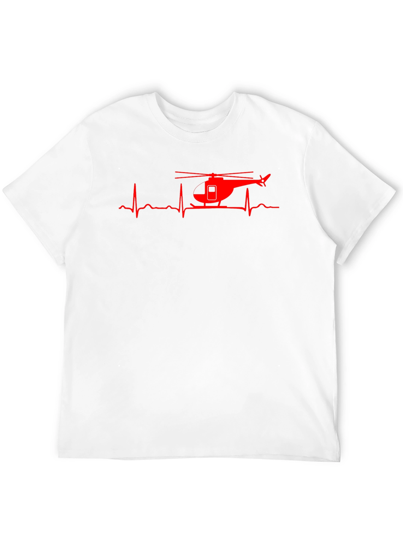 Black Helicopter Heartbeat Graphic Tee - Black view 12
