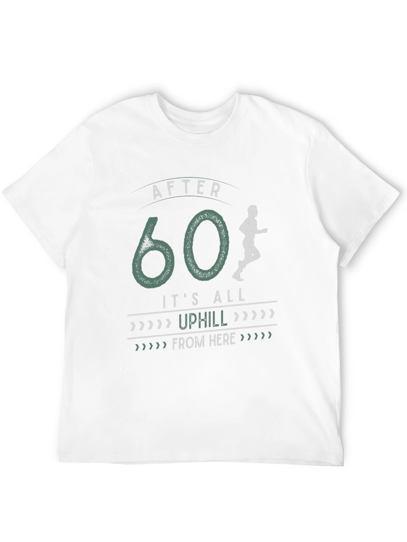 Black After 60 It's All Uphill T-Shirt view 12