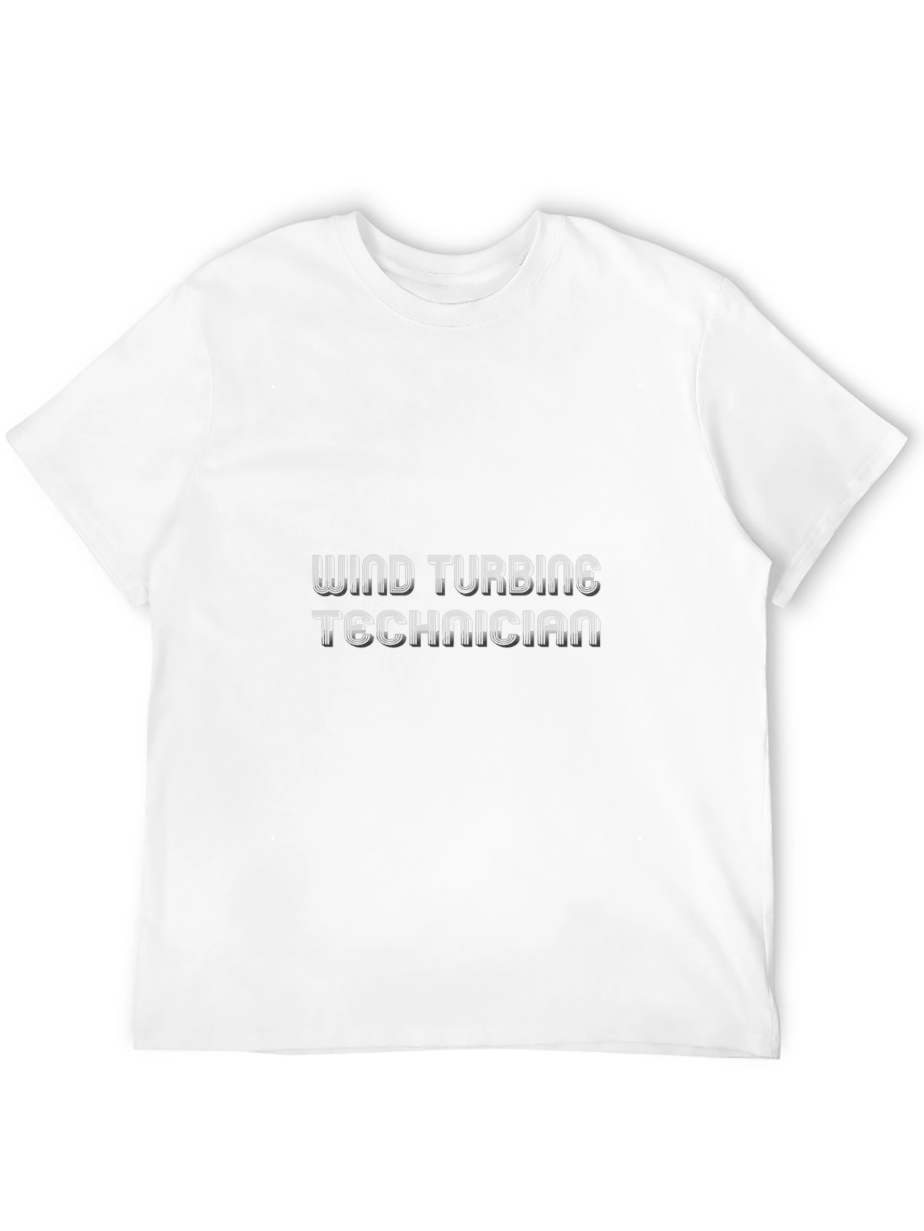 Black Wind Turbine Technician Black T-Shirt view 12
