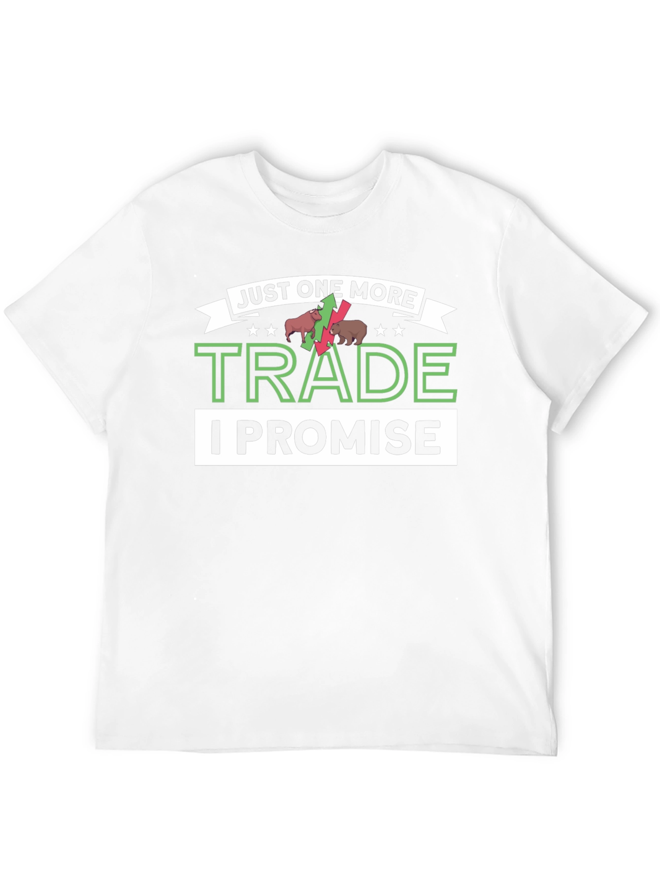 Black Just One More Trade T-Shirt - Stock Market Trader Apparel view 12