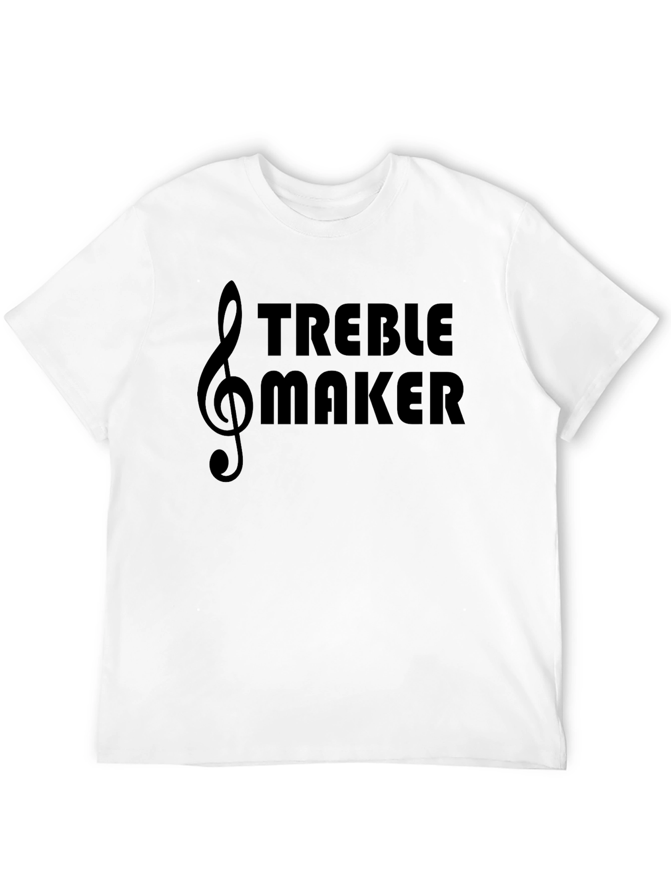 Black Treble Maker Graphic Tee - Music Lover T-Shirt view 12