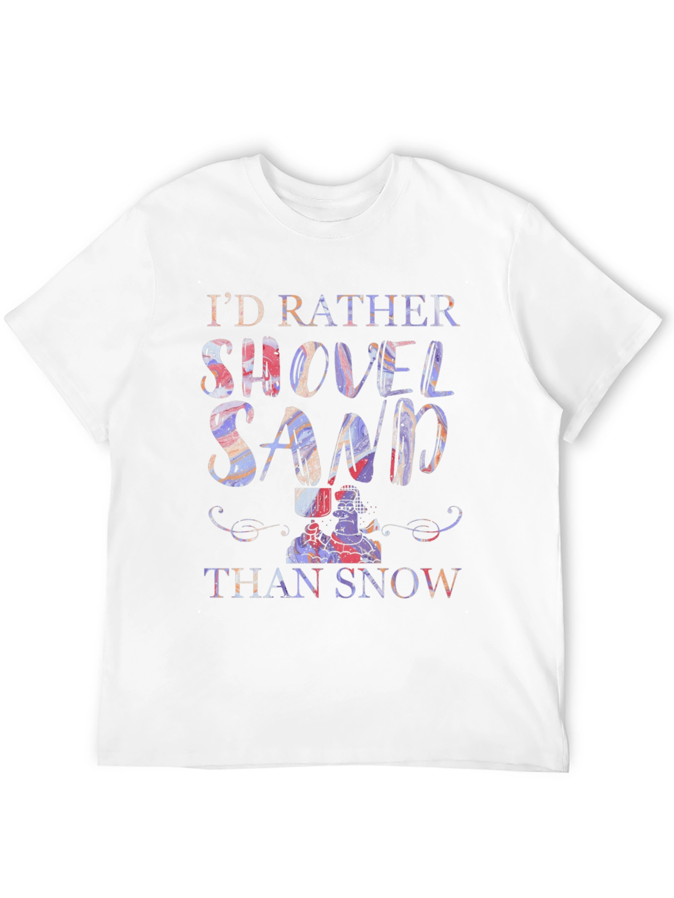 Black Shovel Sand Graphic T-Shirt view 12