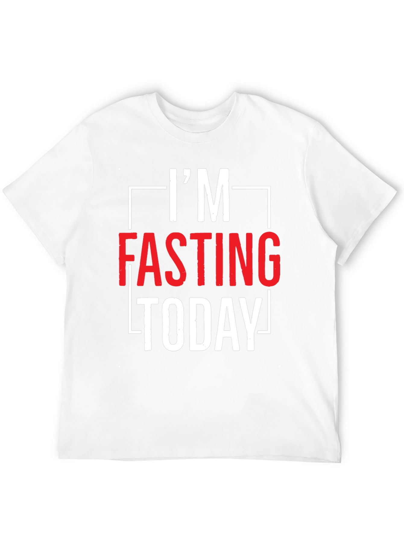 Black I'm Fasting Today Graphic Tee - Black view 12
