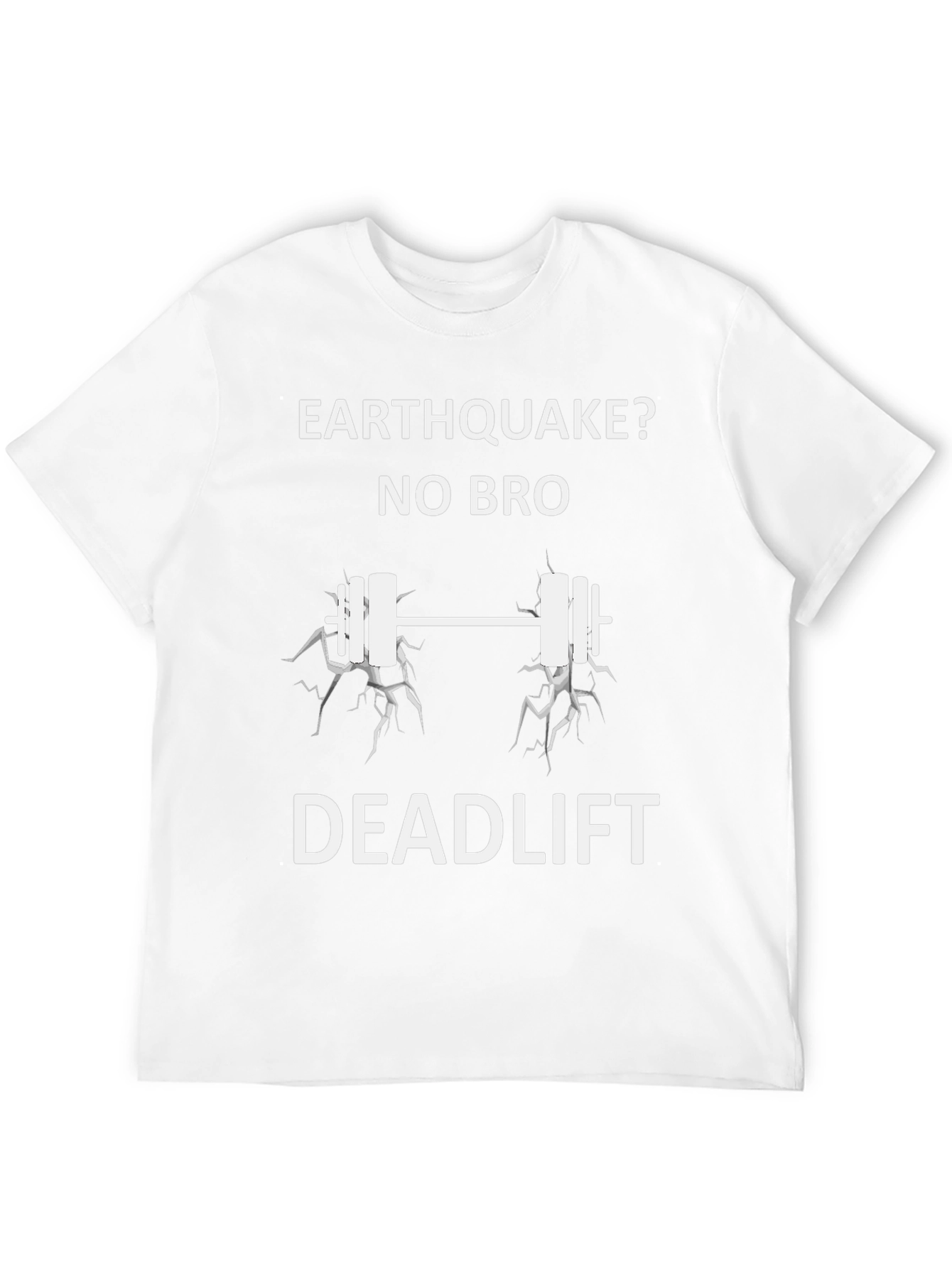Black Earthquake No Bro Deadlift Funny Workout Shirt view 12