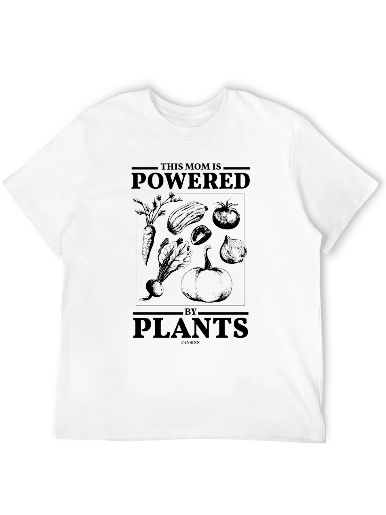 Black Powered by Plants Graphic T-Shirt view 12