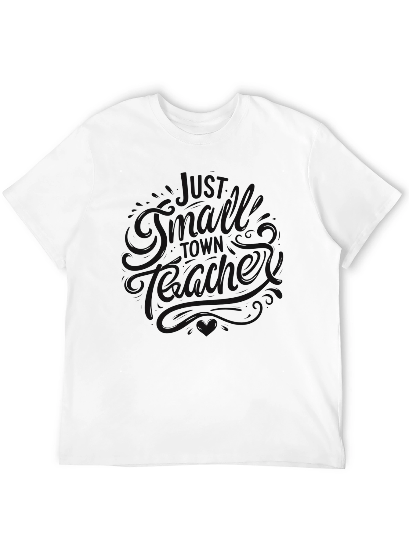 Black Black Graphic Tee - "Just A Small Town Teacher" view 12