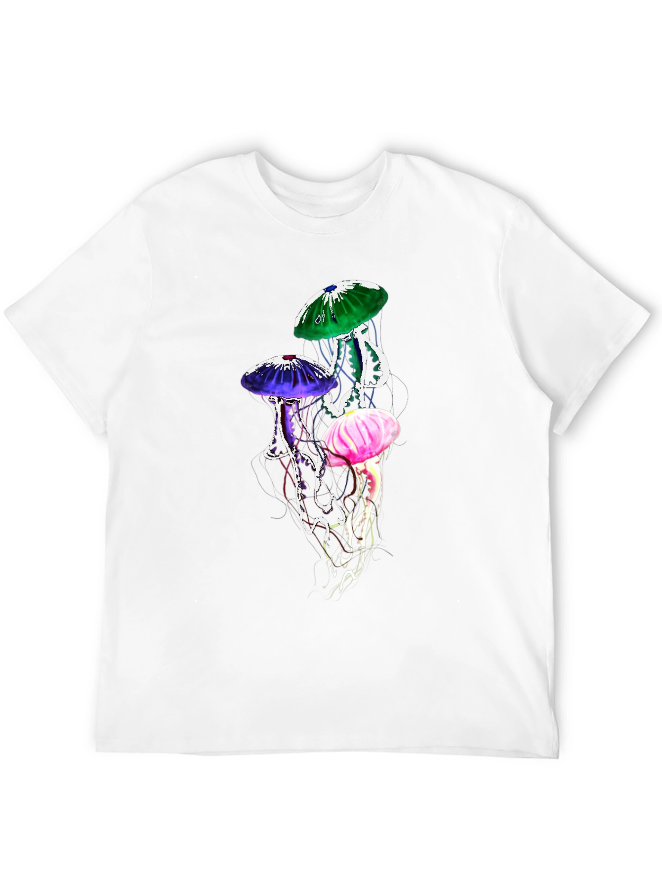 Black Jellyfish Graphic Tee - Unique Design view 12
