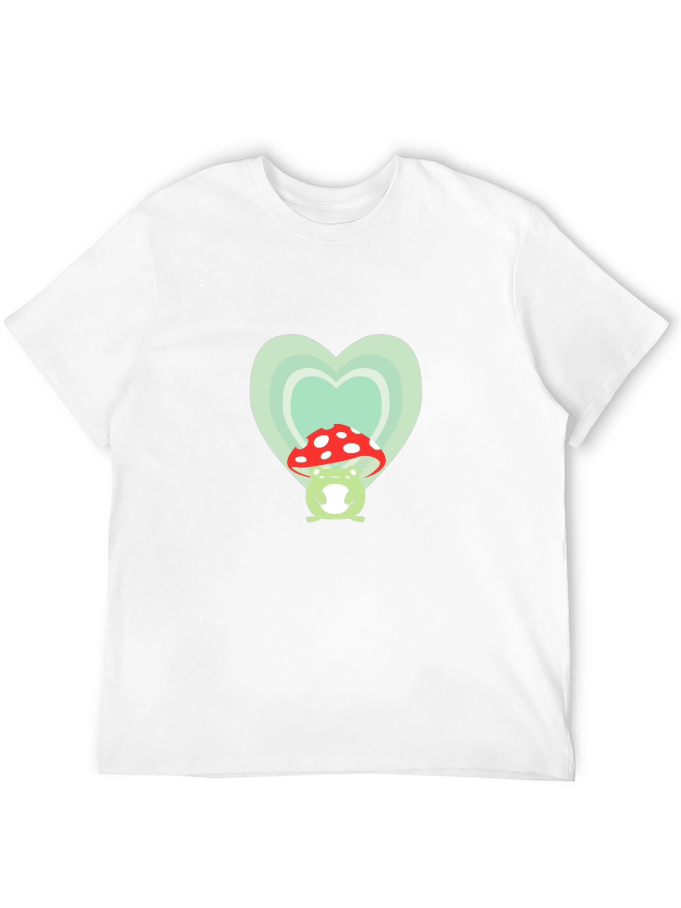 Black Frog Mushroom Heart Graphic Tee view 12
