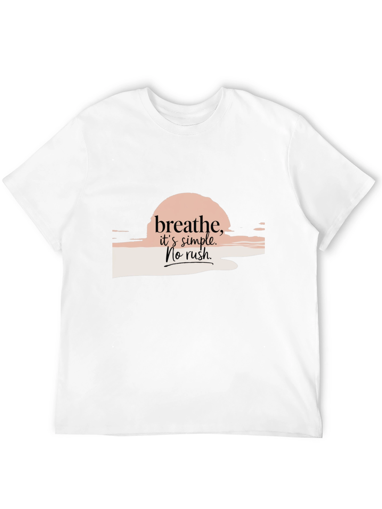 Black Breathe Simple Graphic Tee - Relaxed Fit view 12
