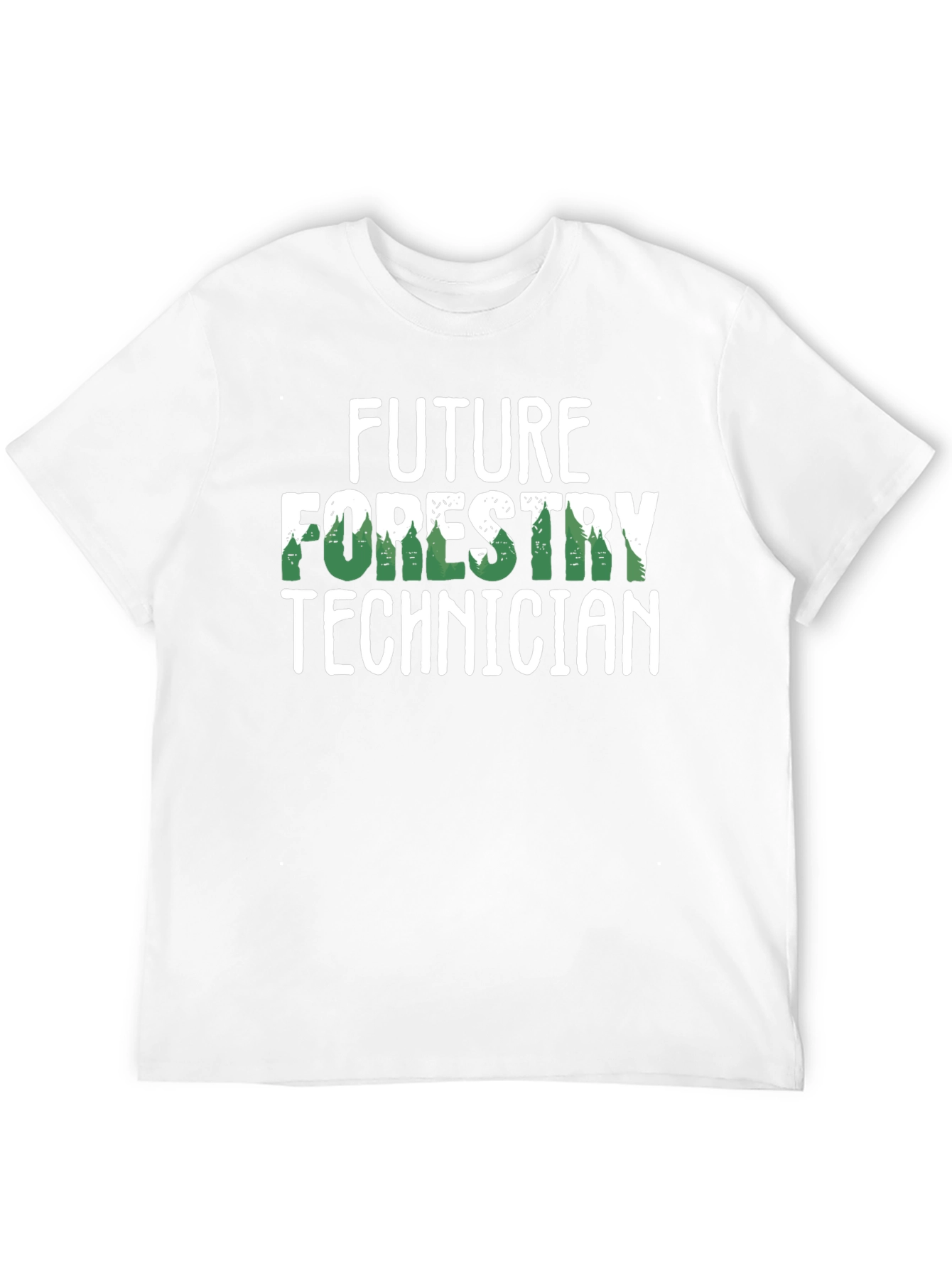 Black Future Forestry Technician Graphic T-Shirt view 12