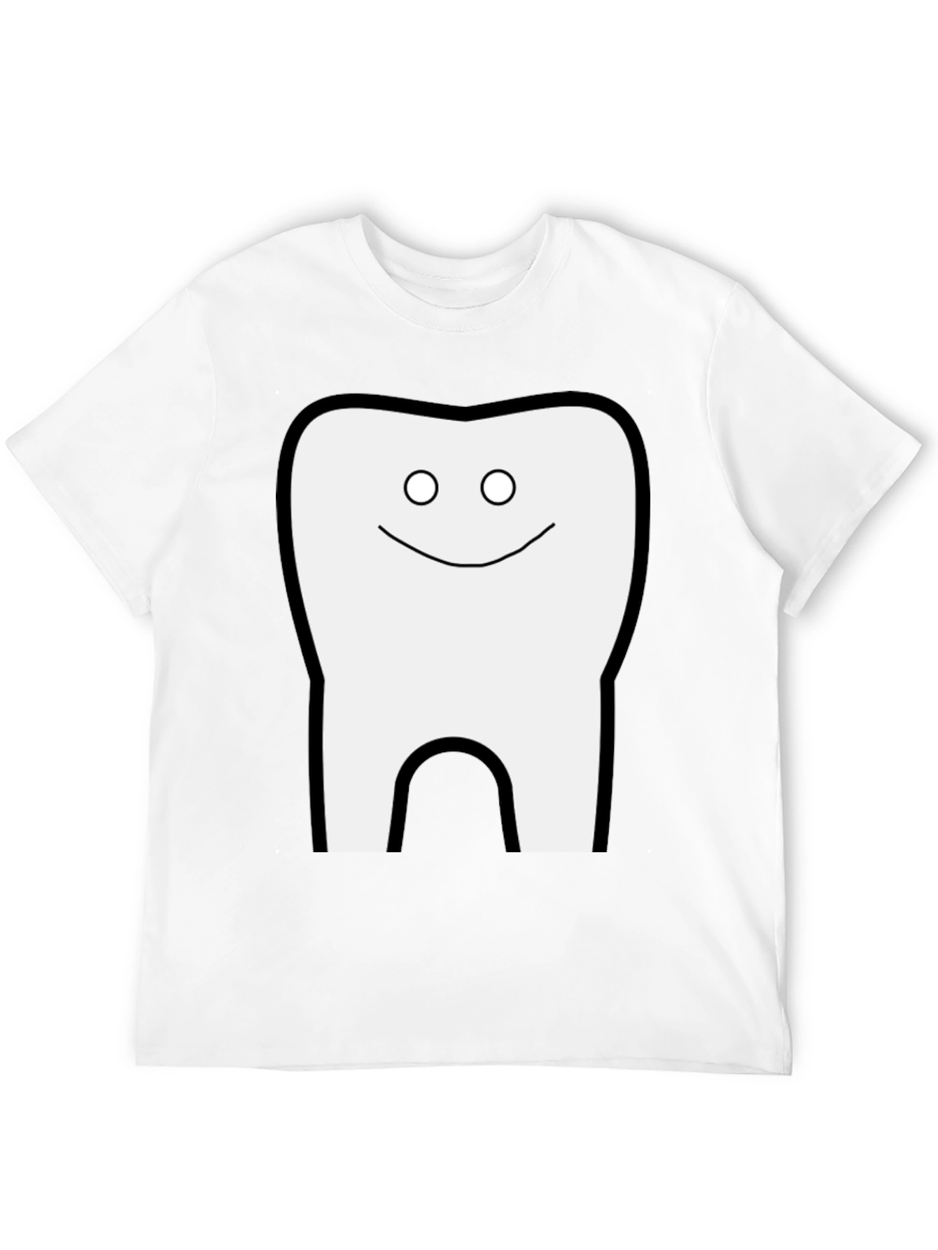 Black Funny Tooth Graphic Black T-Shirt view 12