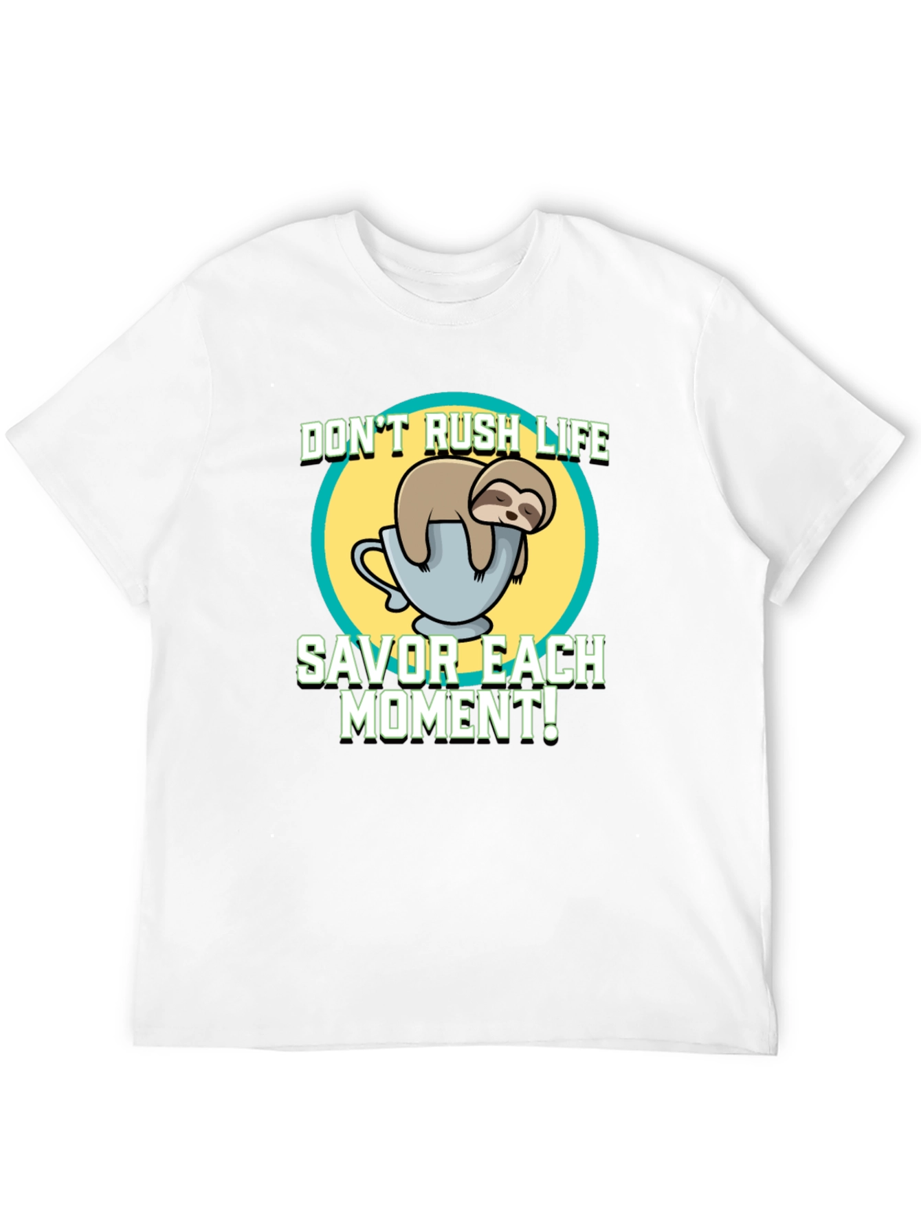 Black Sloth Savor the Moment T-Shirt - Relaxed Fit view 12