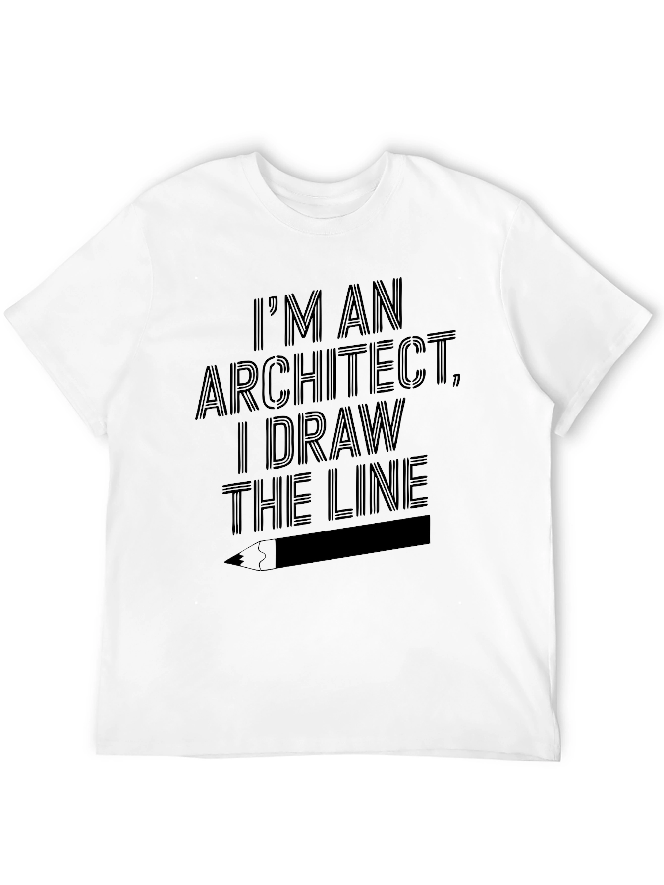 Black Architect T-Shirt - I Draw the Line view 12